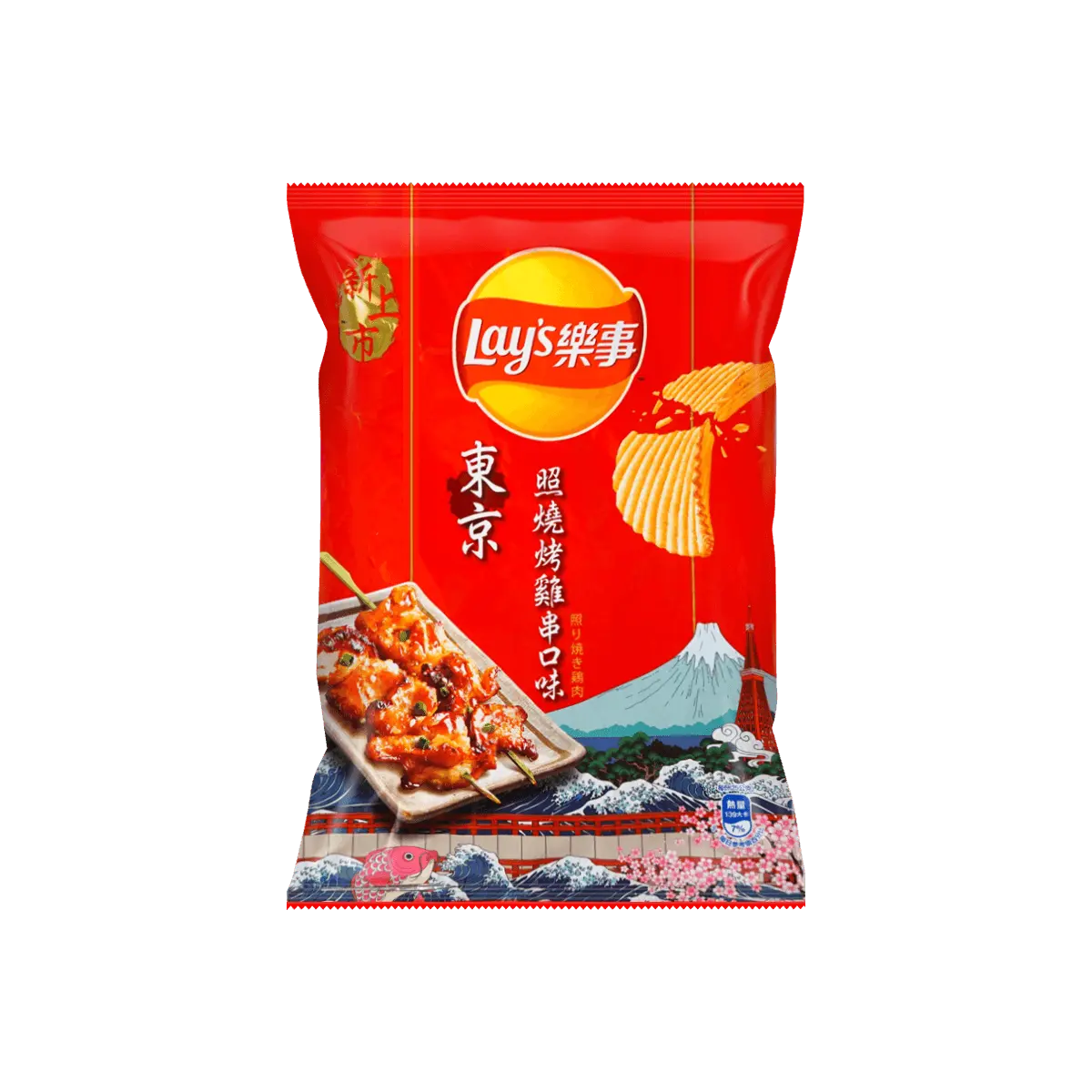 Lay's Tokyo Teriyaki Grilled Chicken Skewers Flavor Potato Chips - Limited Edition Taiwan Snack 59.5g