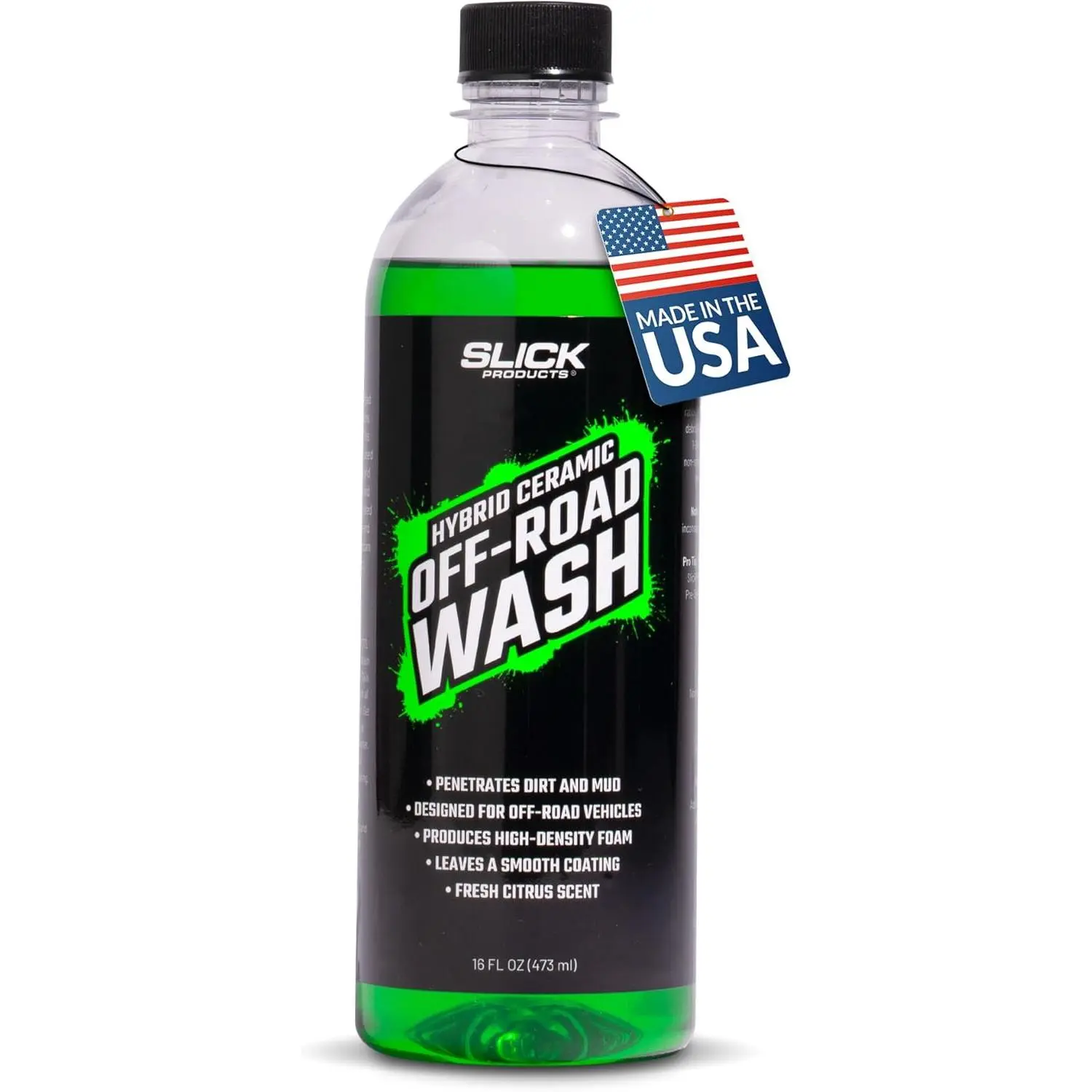 Total Off-Road Wash Super Concentrate Liquid - Hybrid-Ceramic Formula, Thick Foams, Vinyl-Safe, Daily Use, Diluted Mix, Foam Cannon Compatible, 16 fl oz, for Off-Road Vehicles & Motorcycles, Deep Cleaning, Deep Cleans