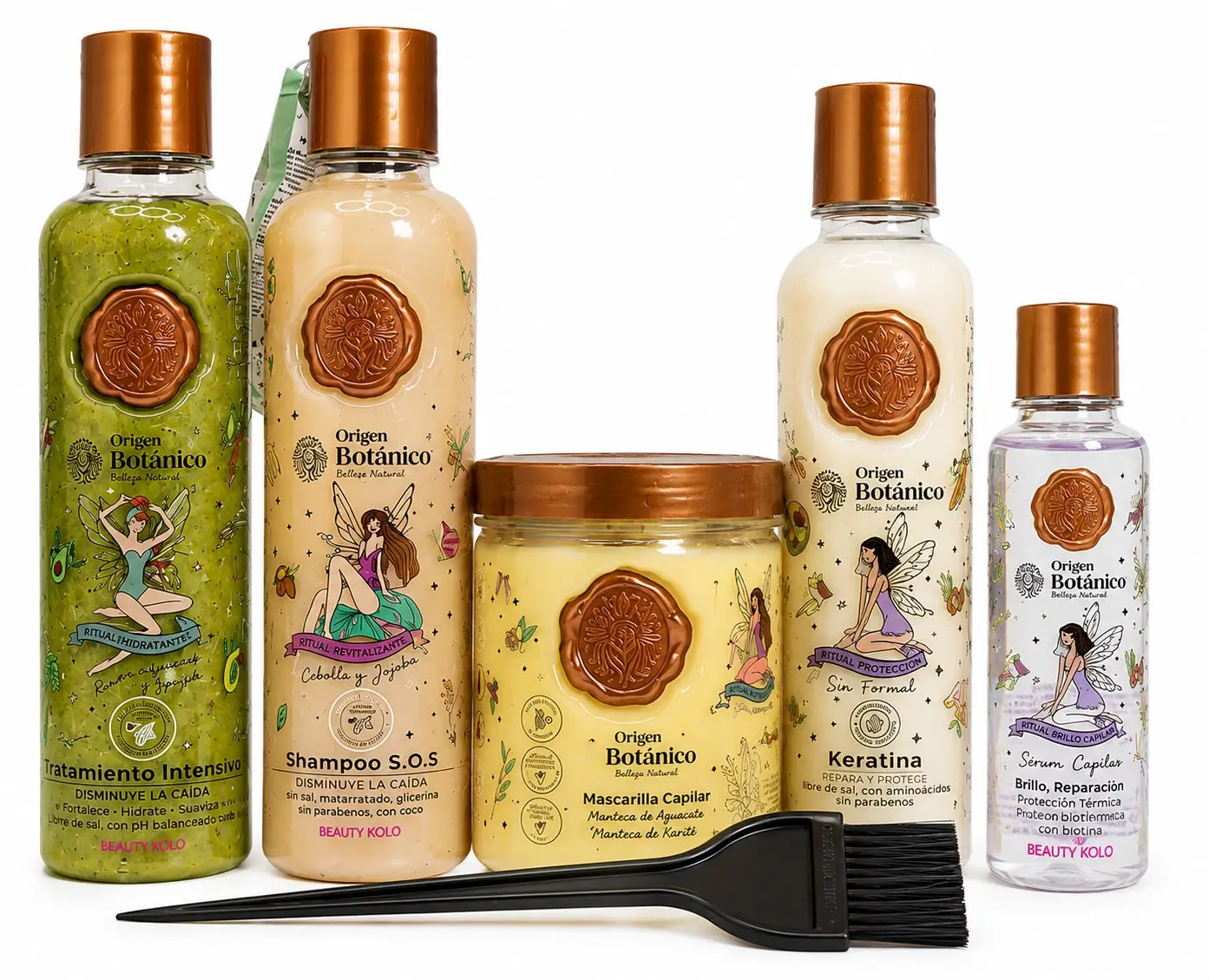 Origen Botanico Hair Care Set – Shampoo, Conditioner, Hair Mask & Intensive Treatment for Stronger, Healthier-Looking Hair