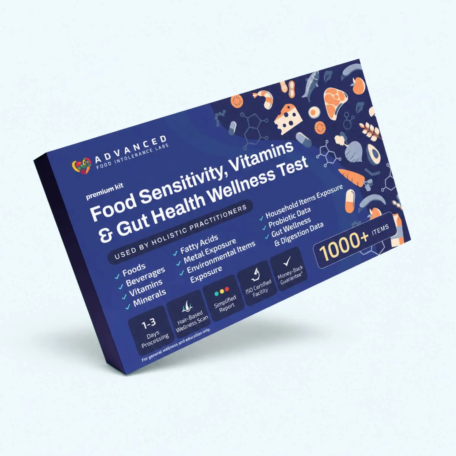 Advanced Food Intolerance Labs Food Sensitivity Vitamins & Gut Health Test 1000+ Items Tested for Sensitivities Nutrient Imbalances & Heavy Metals