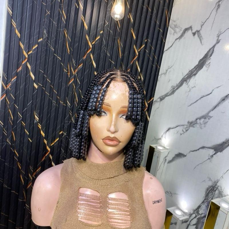 Box Braid with Beads