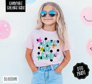 Always Be Kind Comfort Colors Youth Tshirt