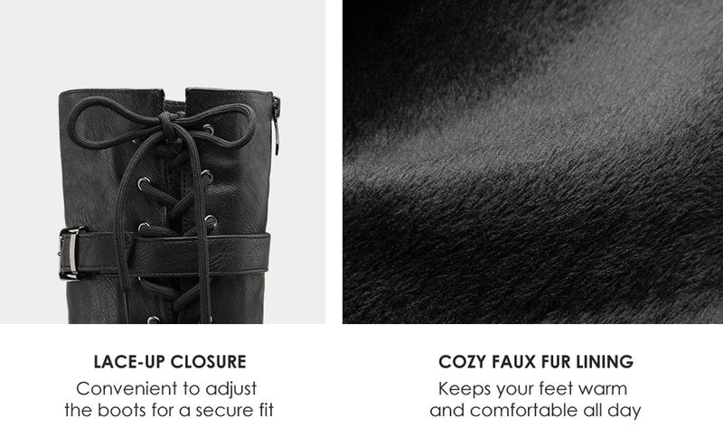 Dream Pairs Women's  Comfort Over-the-knee Boots