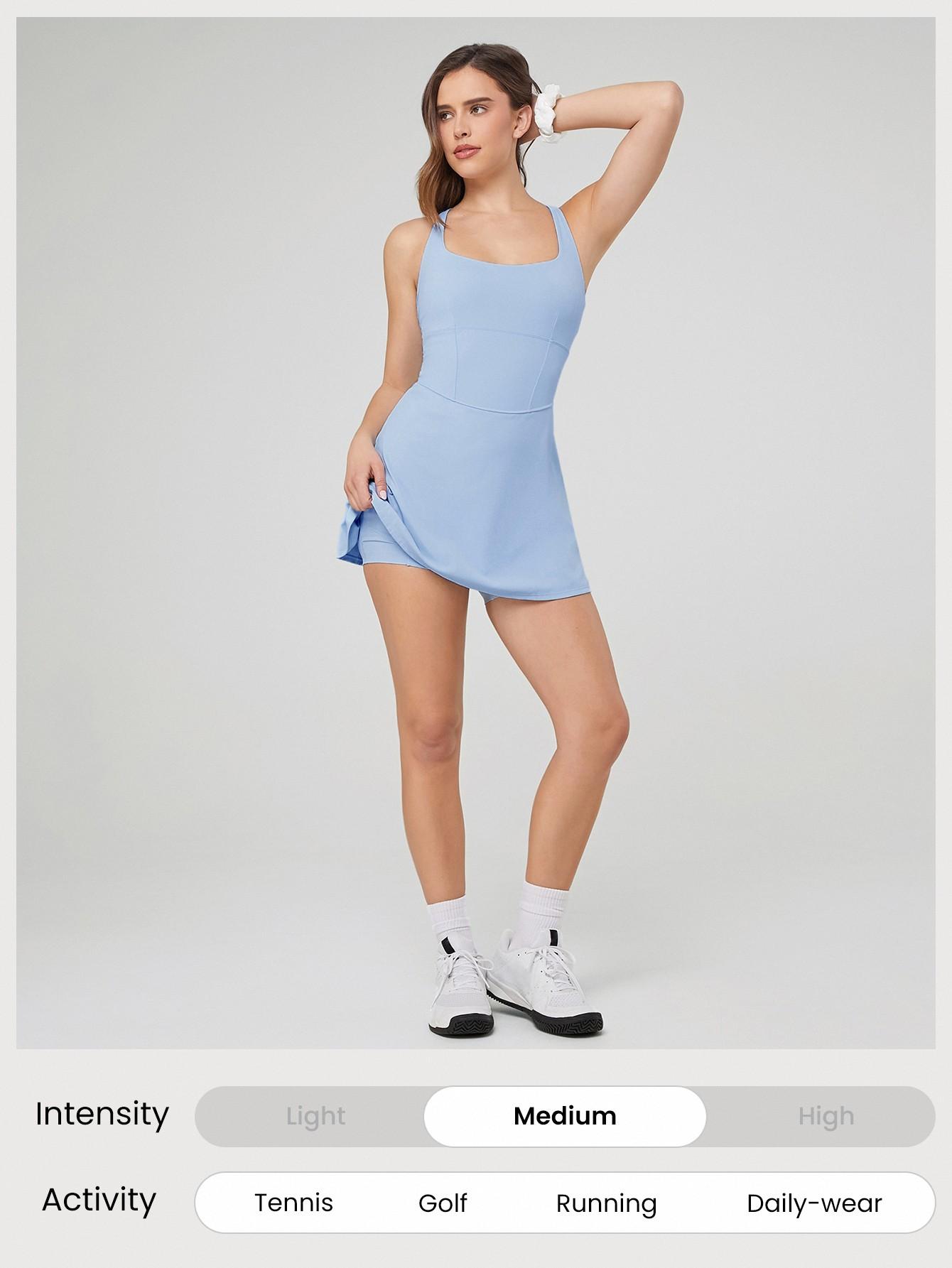 GLOWMODE Corset BBL Dress Built-in Bra and Sweat-Wicking Buttery Soft Fabric US TikTokShopBlackFriday