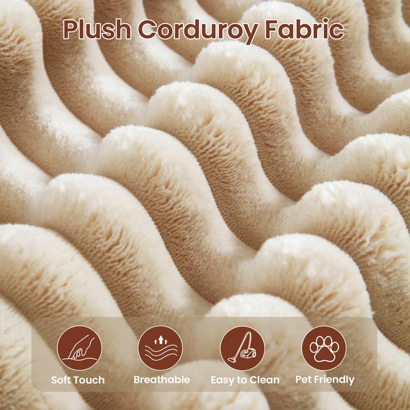 XIZZI 67 " Oversized Upholstered Sofa Bed with Cup Holders & Fluffy Plush Faux Fur Cloud Design for Living Room, Comfort Boneless love chair modern, lazy sofa bed, Lovesac Deep Seat, No assembly required