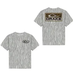 Camo drAke Collection Tee - Camo T-Shirt Unisex Outdoor Tee in Bottomland Camo Unisex 3D T-Shirt, Cool Graphic Design, Trendy Streetwear
