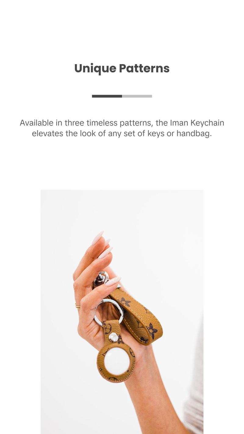 iman airtag keychain