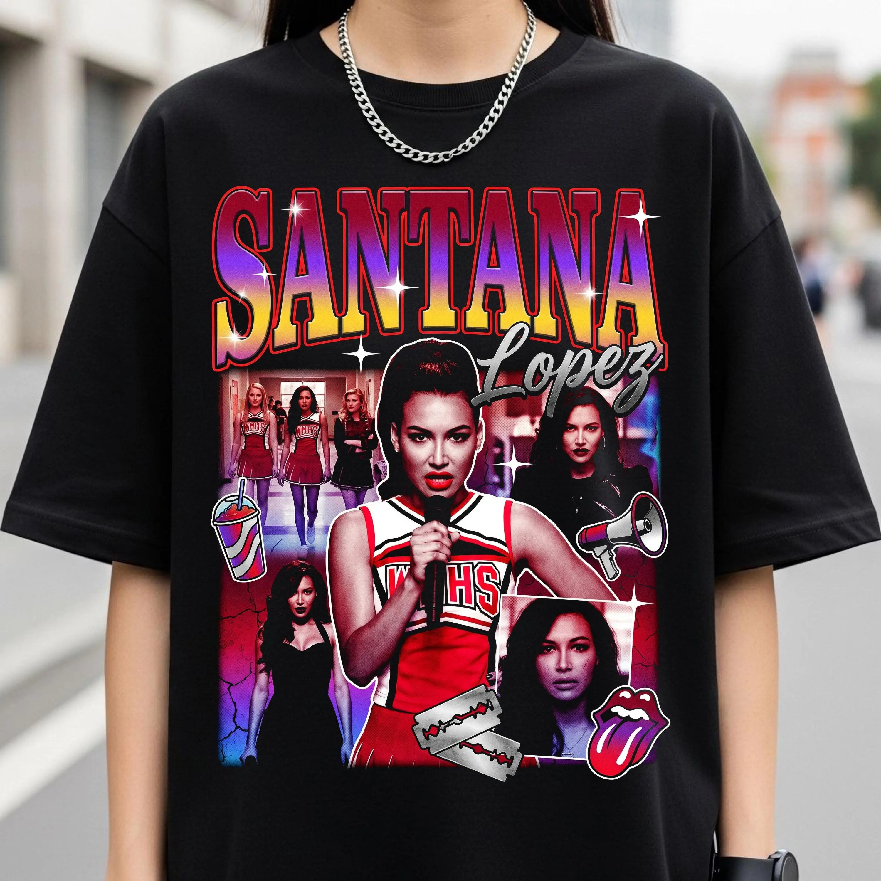 Santana Lopez Inspired Glee Tribute Unisex Retro Fan T Shirt