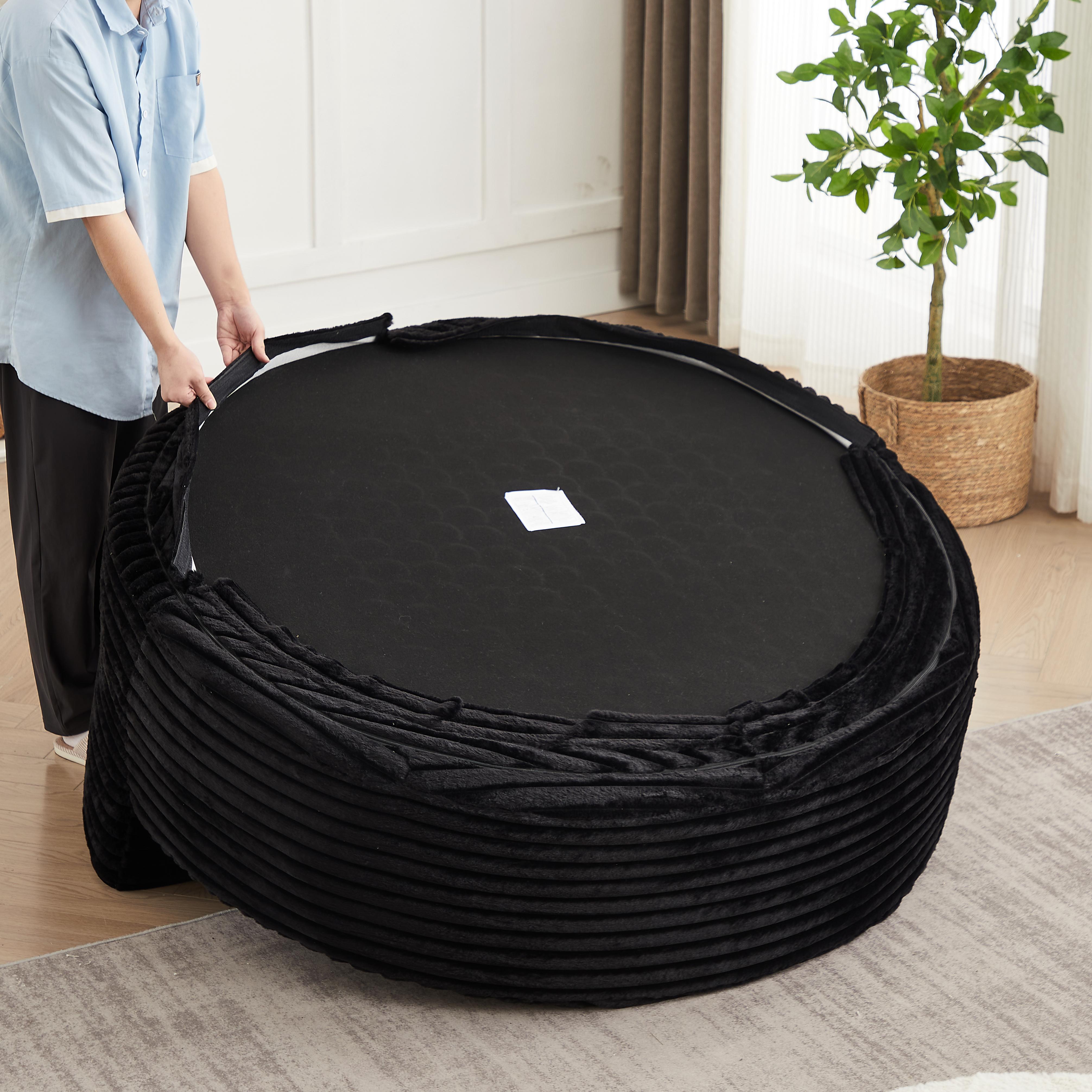 Niccae Fluffy Corduroy Sofa Chair No Assembly Cloud Recliner for Adults Premium Foam Sleeper Chair for Living Room Bedroom Lounge Modern Accent Furniture with Backrest Pillow Chenille Sectional Sofa with Pillows Velvet Folding Sofa with Storage