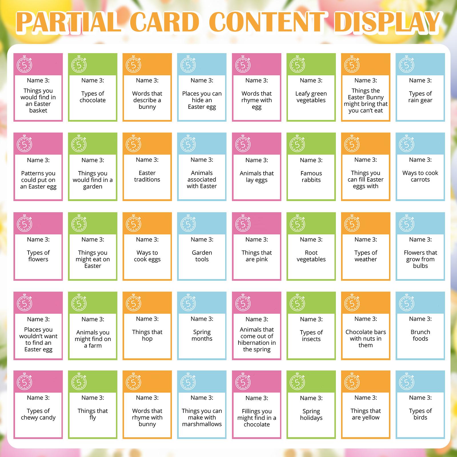 Easter Hack Fast Answer Card Game with 72 Cards & Timer, Hilarious Party Game for 2-10 Players,Quick Easy Setup Valentine's Day Galentine Night Party Card Game for Adult Family Friends Couple Easter Basket Stuffer Easter Hack Fast Answer Card Game with 72 Cards & Timer, Hilarious Party Game for 2-10 Players,Quick Easy Setup Valentine's Day Galentine Night Party Card Game for Adult Family Friends Couple Easter Basket Stuffer