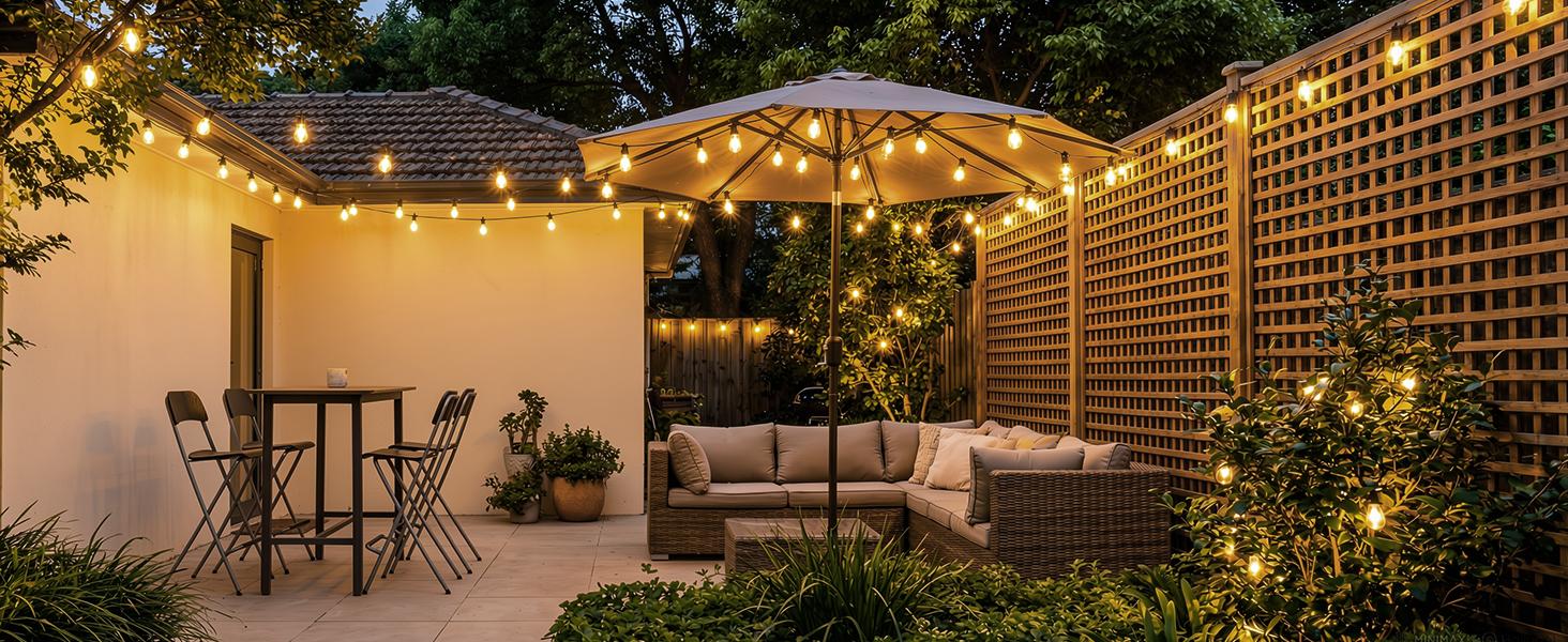 Minetom 100FT Solar String Lights Outdoor Waterproof, 31+2LED S14 Shatterproof Bulb, Patio Lights with Remote Type-C Port Timable, 3 Light Modes Dimmable Solar String Lights for Outside, Yard, Camping Minetom 100FT Solar String Lights Outdoor Waterproof, 31+2LED S14 Shatterproof Bulb, Patio Lights with Remote Type-C Port Timable, 3 Light Modes Dimmable Solar String Lights for Outside, Yard, Camping