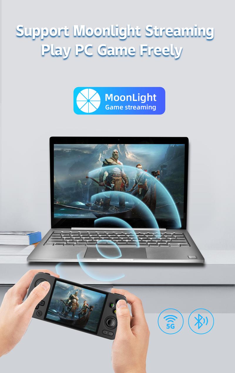 ANBERNIC RG405M Metal Handheld Game Console With 128G Card Android 12 System Unisoc Tiger T618 4 Inch IPS Screen Game Player Support OTA Update Protection