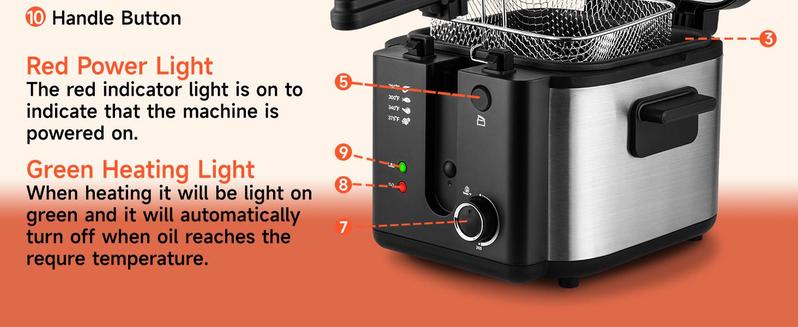 Pukomc Fast-Heating 1.5L/2.5L Electric Deep Fryer – Cool-Touch, Nonstick Basket & Easy Cleaning for Home Cooking Pukomc Fast-Heating 1.5L/2.5L Electric Deep Fryer – Cool-Touch, Nonstick Basket & Easy Cleaning for Home Cooking