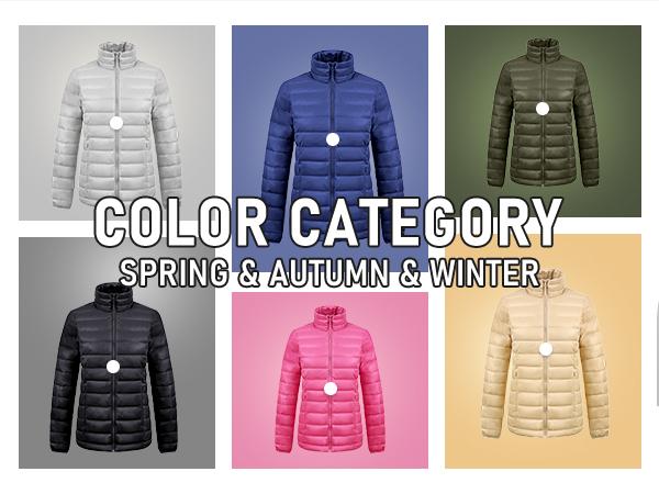 Orolay Packable Lightweight Down Jacket for Women with Stand Collar for Outdoor, Quilted Puffer Coat with Windproof Stand Collar , Water-Resistant