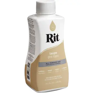 Rit Taupe 8 oz Liquid Fabric Dye for Clothing Décor & Crafts