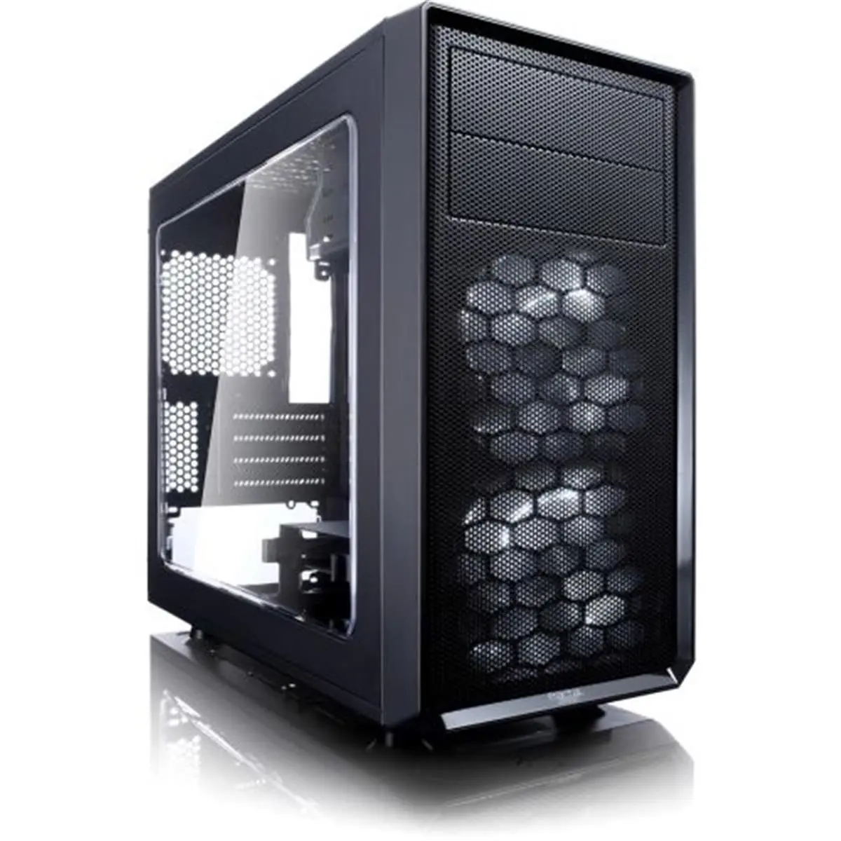 212 MAIN Fractal Design Focus Series ATX Mid Tower Computer Case - Black, Side Window, CPU Fan Cooling Support