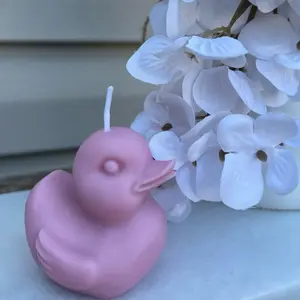 Duck Candle - Pink Duck Shaped Candle for Home Decor