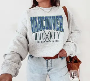Vintage Vancouver Hockey Sweatshirt | Retro Vancouver T-Shirt or Hoodie for Fans | Canada Game Day Fan Gear