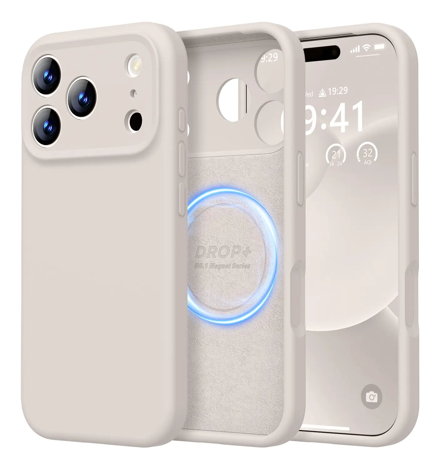 【Summer Sale】LOVE 3000 MagSafe Case Designed for iPhone 17 Pro Max, Premium Shockproof Liquid Silicone Protective Cover with Soft Microfiber Lining
