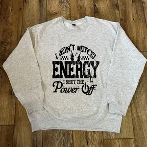 I don’t match energy Crewneck sweater