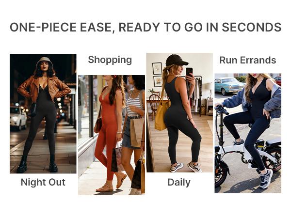 Shapellx Deep V Shapewear with Chest Support Breathable High-Waisted Tummy Control Jumpsuit