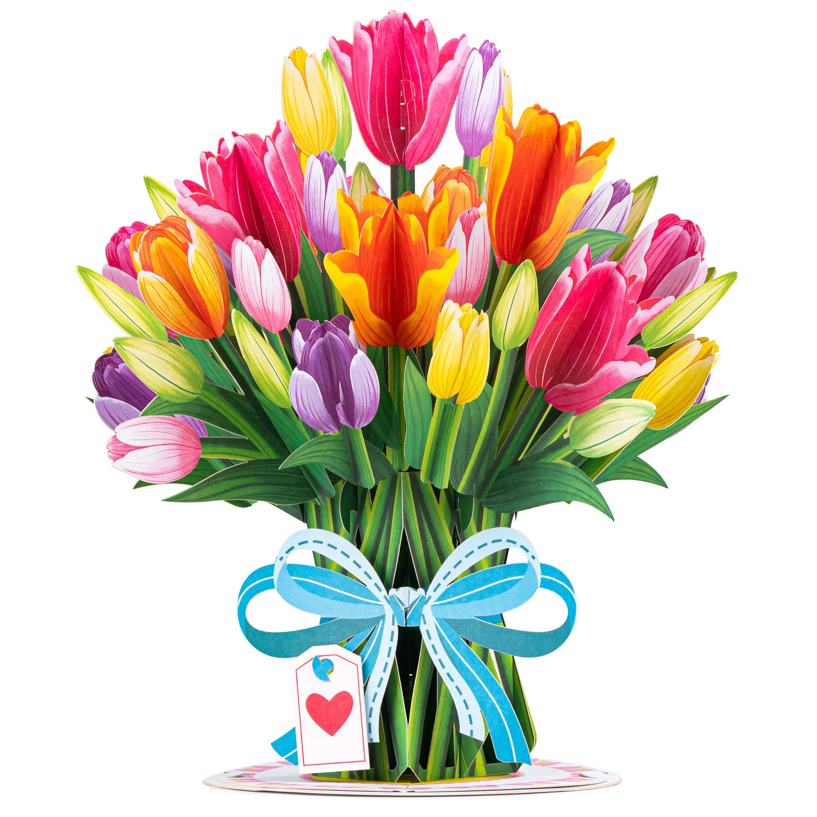 Paper Love HugePop Flower Bouquet Card. Mother's Day Card, Jumbo 3D Pop Up Flowers Cards, Forever Floral Bouquet Gift for Mom, Wife, Grandma, Daughter, Sister, Birthday, Anniversary & Mothers Day