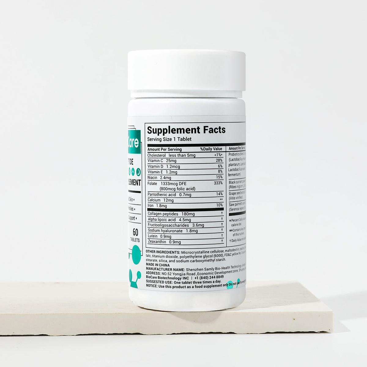 DrBioCare Collagen, Vitamin & Mineral, Contains Vitamin d3, Vitamin C, Probiotics,Vitamin E, Vitamin b & Multivitamin Healthcare Supplement Edible Fitness,Girl Vitamin C