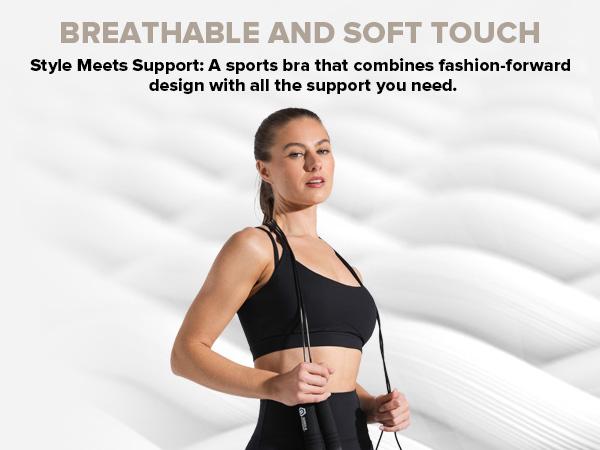 BRXL Strappy Sports Bras for Women High Support Criss-Cross Back Padded Sports Bra with Removable Cups Yoga Workout Activewear Sports Bra  UPF 50+ Sun Protection #outdoorfun #warmupforholiday#tiktokmademebuyit#TikTokShopBlackFriday