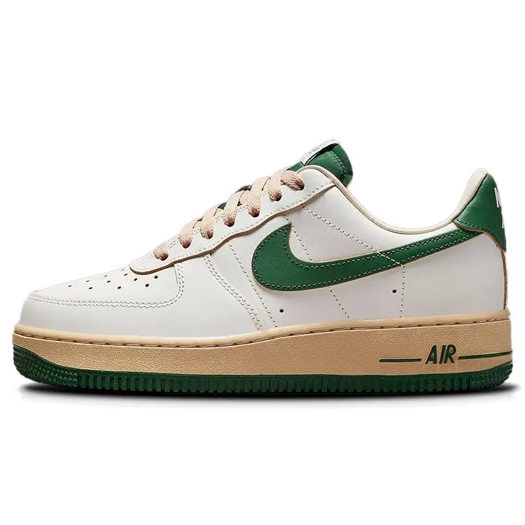 Women's Nike Wmns Air Force 1 Low 'Gorge Green' Sporty Low Top Casual Sneakers - Leather Upper, Narrow Fit, True Size, Cushioned Sole, Street Style, Comfortable for Daily Wear