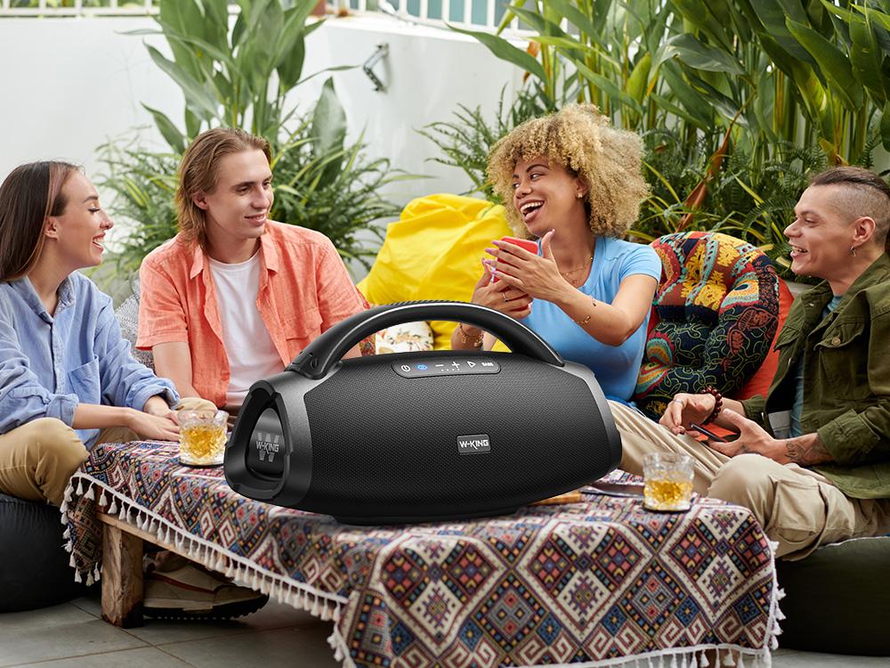 W-KING X20 330W PEAK Boom Box,7.5" Subwoofer 200W RMS,IPX7 Waterproof BT5.4 EQ APP Guitar-in Massive Bass for Outdoor Party W-KING X20 330W PEAK Boom Box,7.5" Subwoofer 200W RMS,IPX7 Waterproof BT5.4 EQ APP Guitar-in Massive Bass for Outdoor Party