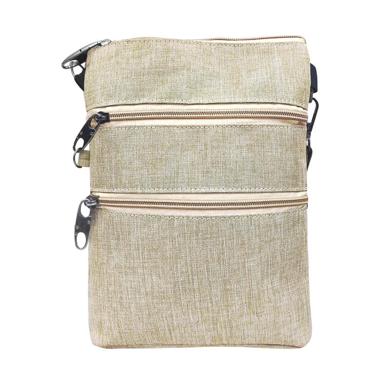 Nupouch Anti-theft 3 Zipper Crossbody