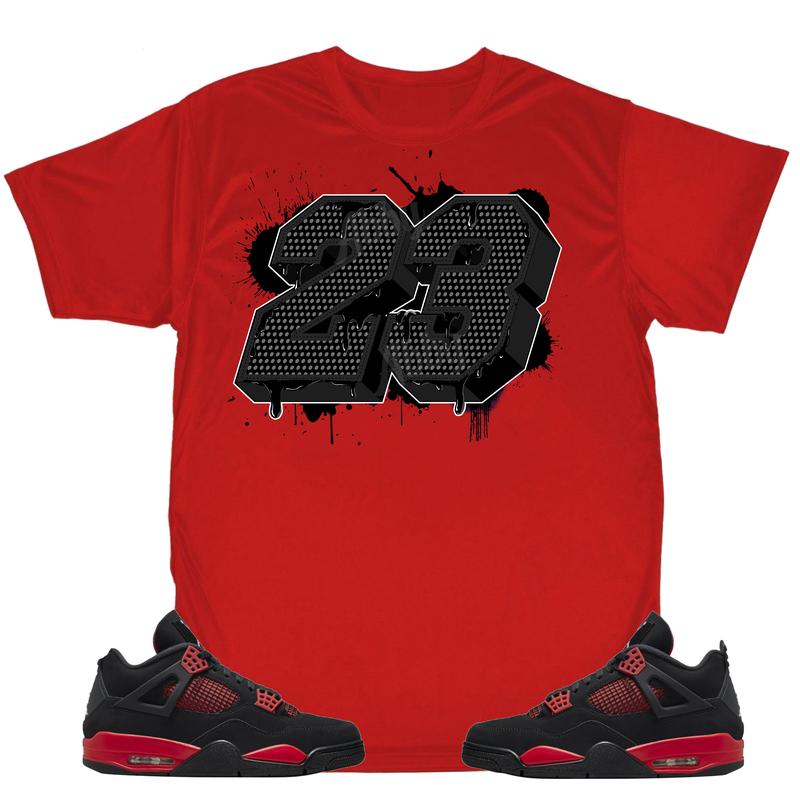 Jordan 4 Red Thunder tShirt TOP PULLOVER
