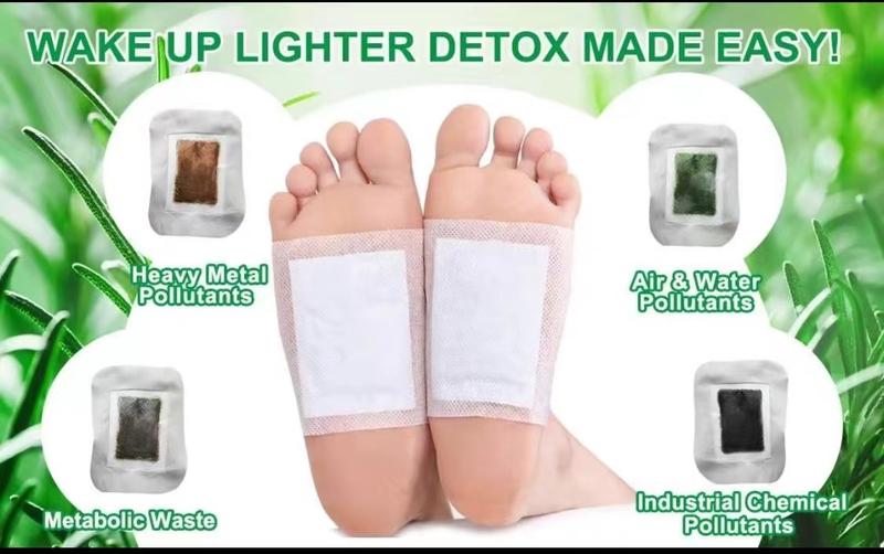 Foot Detox Patches for Stress Relief, Toxin Remova&Better Sleep Natural Deep Cleansing Pads Healthy Healthcare Solution Treatment