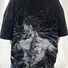 Men's 100% Cotton Soft Round Neck Baggy Attack on Titan Eren Graphic T-Shirt - Short-Sleeve Acid Wash DTG Printed Survey Corps Anime Top, Cool Gifts for Guys, Streetwear Clothing