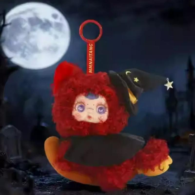 MMSUGER BABY Night Elf Party Halloween Series Blind Box Doll Trendy Play Doll Plush Bag Pendant Halloween Gift
