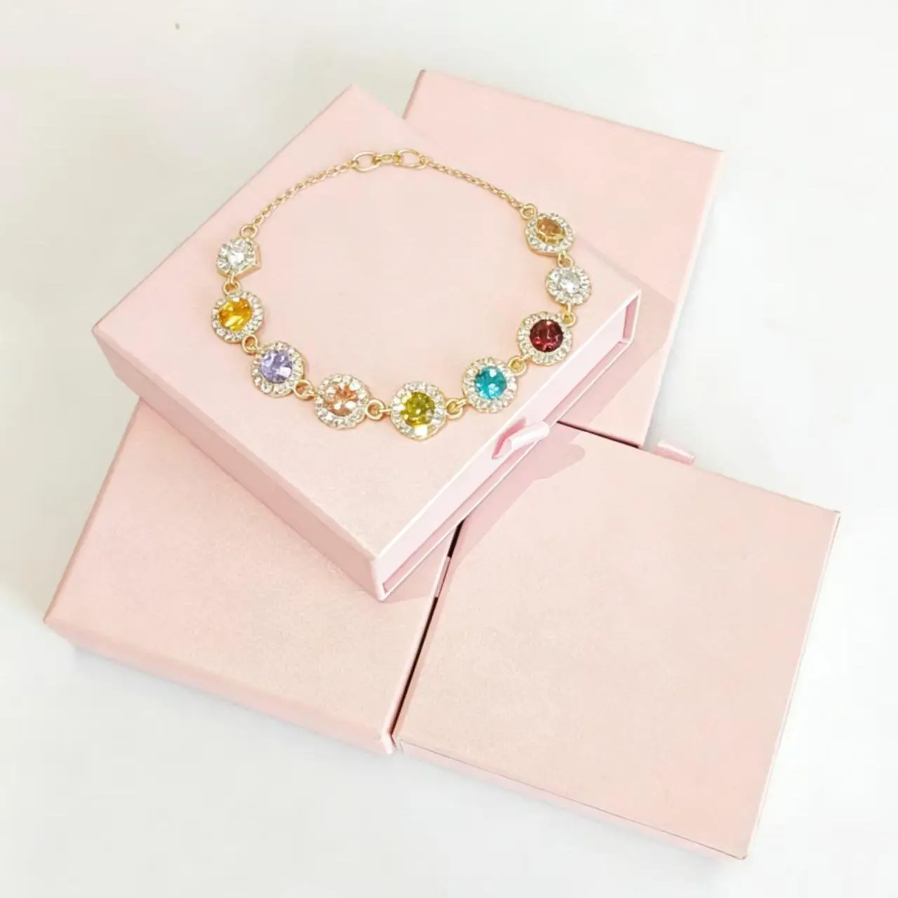Fashionable Zirconia Shining Bracelet - Jewelry Design, Adjustable Link Bracelet, Stylish Fashionable Bangles for Women's Daily Wear
