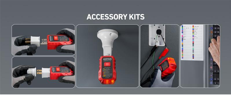 【Valentine's Day Gift】AstroAI Circuit Breaker Finder with GFCI Outlet Tester, Electrical Tester Tool for Home/Workshop Circuit Tracing, Quickly Locates Breakers with Indicators