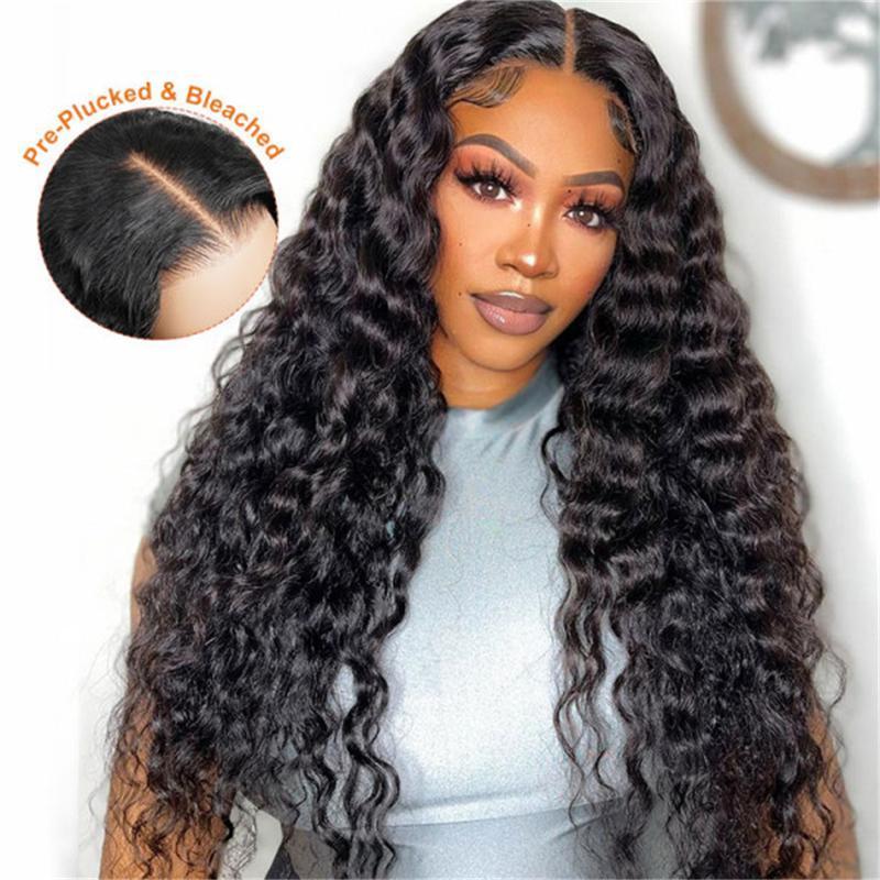 [Valentine's Day Essential] Wiggins Hair Glueless Loose Deep Wave Wig Side Part & Middle Part 6*8 Lace Closure Wigs Human Hair With Adjustable Drawstring Ready To Go And 7*4 Wig Pre Plucked 13x4 Lace Front Wigs