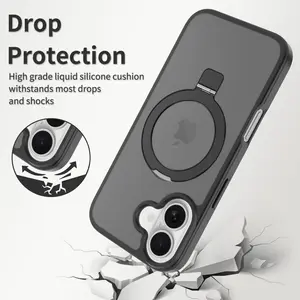 iPhone 17 Silver Shield Soft-Touch Phone Case Set