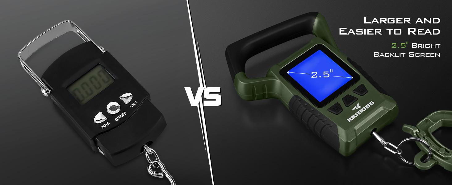 KastKing WideView Digital Fishing Scale Combo Heavy Duty Waterproof 110lb Capacity with Lip Grip & Pliers Saltwater Resistant Tool Set for Fish Weighing