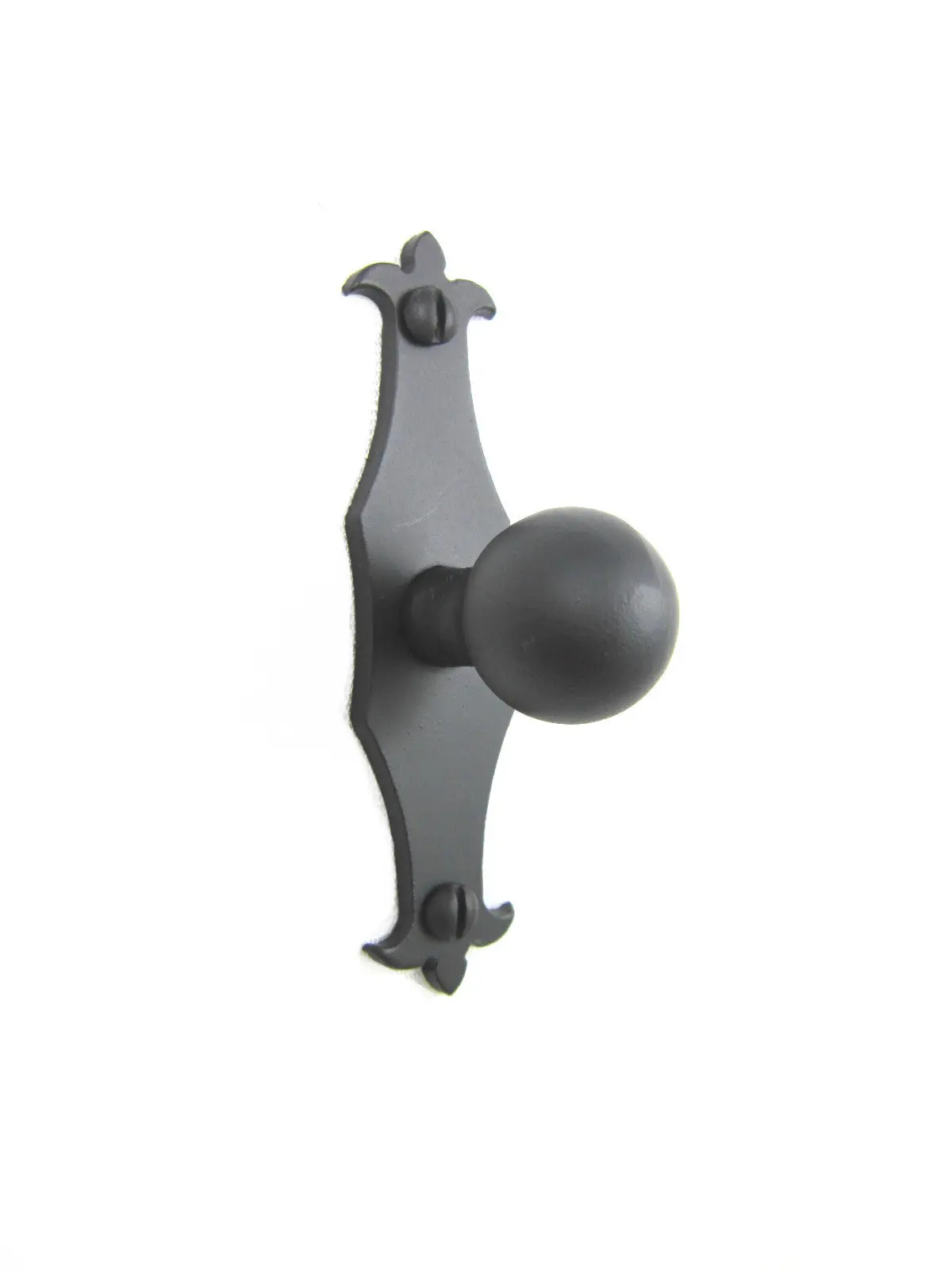 Spanish Fleur De Lis Smooth Iron Cabinet Knob SHK6