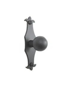 Spanish Fleur De Lis Smooth Iron Cabinet Knob SHK6