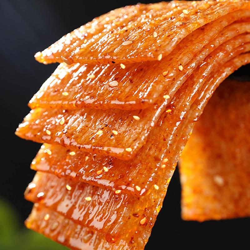 Spicy Strips,Latiao,6 Packs Chinese Spicy Sticks,Chinese Classic Piquancy Leisure Latiao Snack Individual Package(2.4 ounces perpack) (Latiao-M)