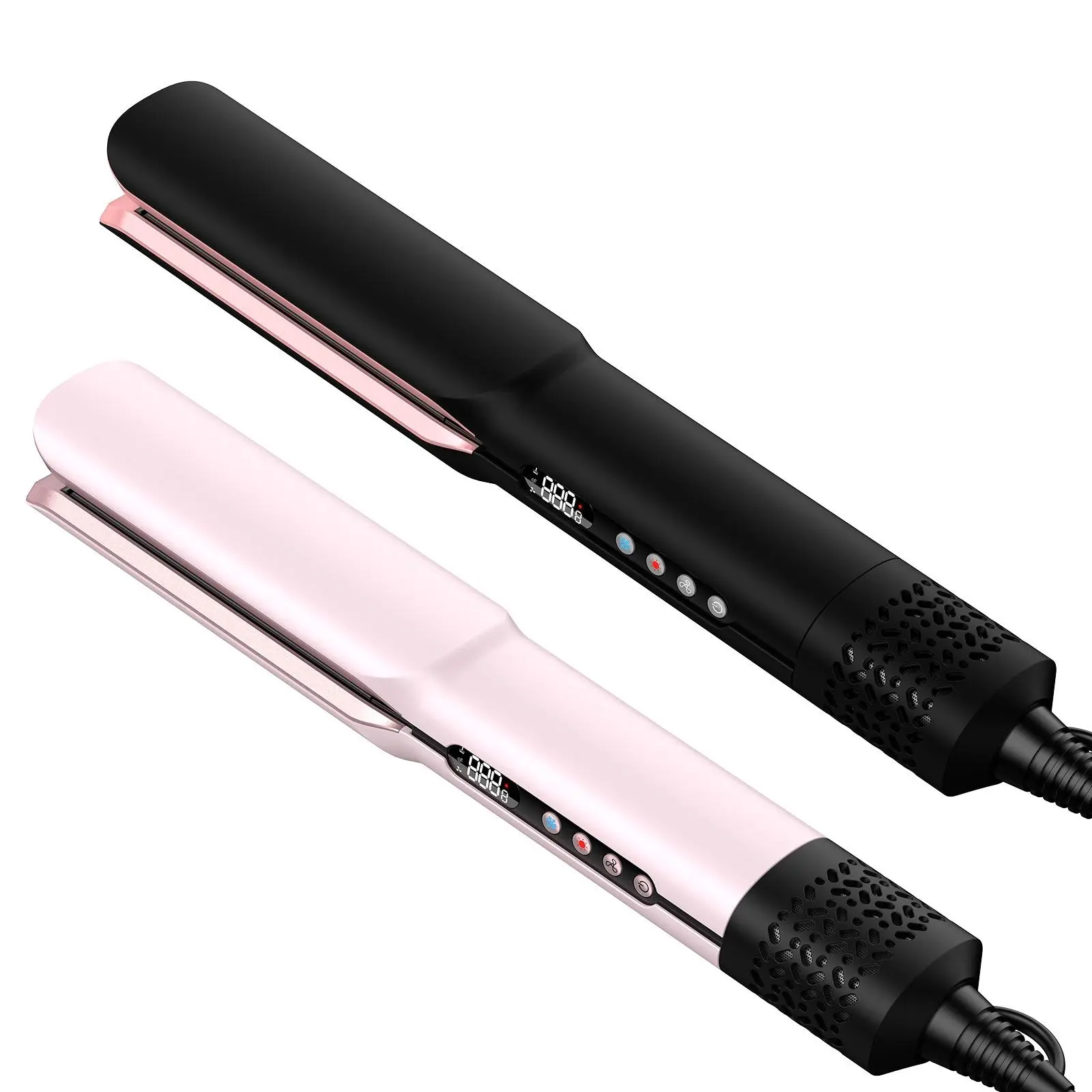 Slopehill Multistyler Styler, all-in-one Dryer Straightener, 200M Negative Ionic, Clamp-Free Flat Iron, Ionic Air Straight Style from Wet Hair, LCD Display, Suitable for Medium Long, 1A–3C Hair Types, MothersDayGift,summervibes tiktokshopbacktoschool