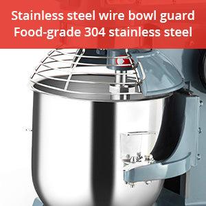 【GARVEE】Commercial Stand Mixer 15Qt with Timing Function, 600W 3 Speeds Adjustable, Stainless Steel Bowl Stand Mixer With Safety Guard, Premium for Schools Bakeries Restaurants Pizzerias