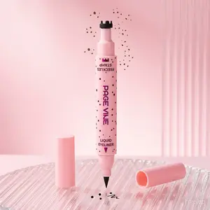 [2-in-1]  Freckle Pen & Waterproof Eyeliner – Create Natural Faux Freckles and Precise Winged Liner, Smudge-Proof Sweatproof Transfer-Proof Makeup Pen for Quick Everyday Makeup, Beginner Friendly, #01