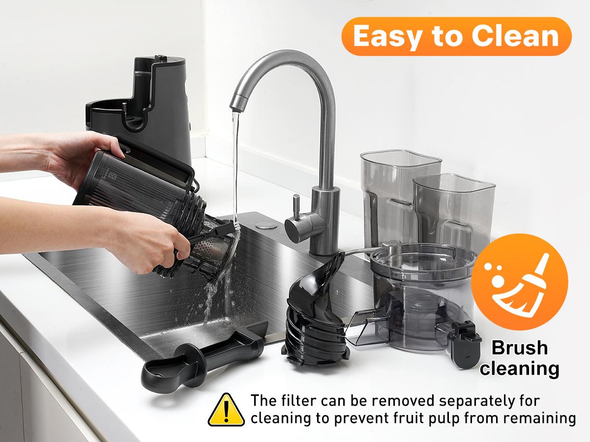 Slow Masticating Juicer,Cold Press Juicer with 5.4" Extra Large Feed Chute,Blender Portable,99% Juice Yield, Easy to Clean & Assemble Slow Masticating Juicer,Cold Press Juicer with 5.4" Extra Large Feed Chute,Blender Portable,99% Juice Yield, Easy to Clean & Assemble