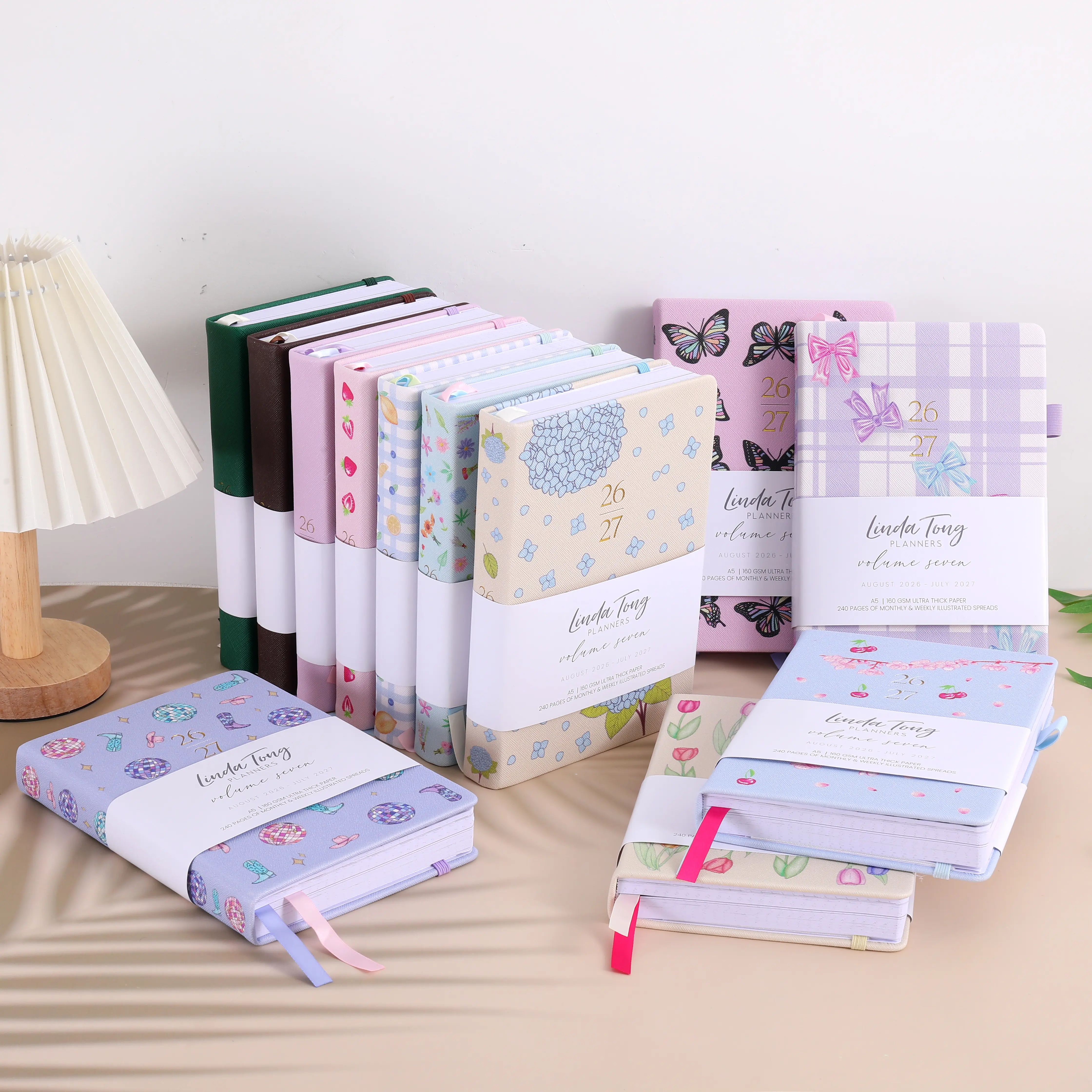 2026-27 Monthly & Weekly Planner Illustrated Pre-Made Bullet Journal August-July for Organized Planning