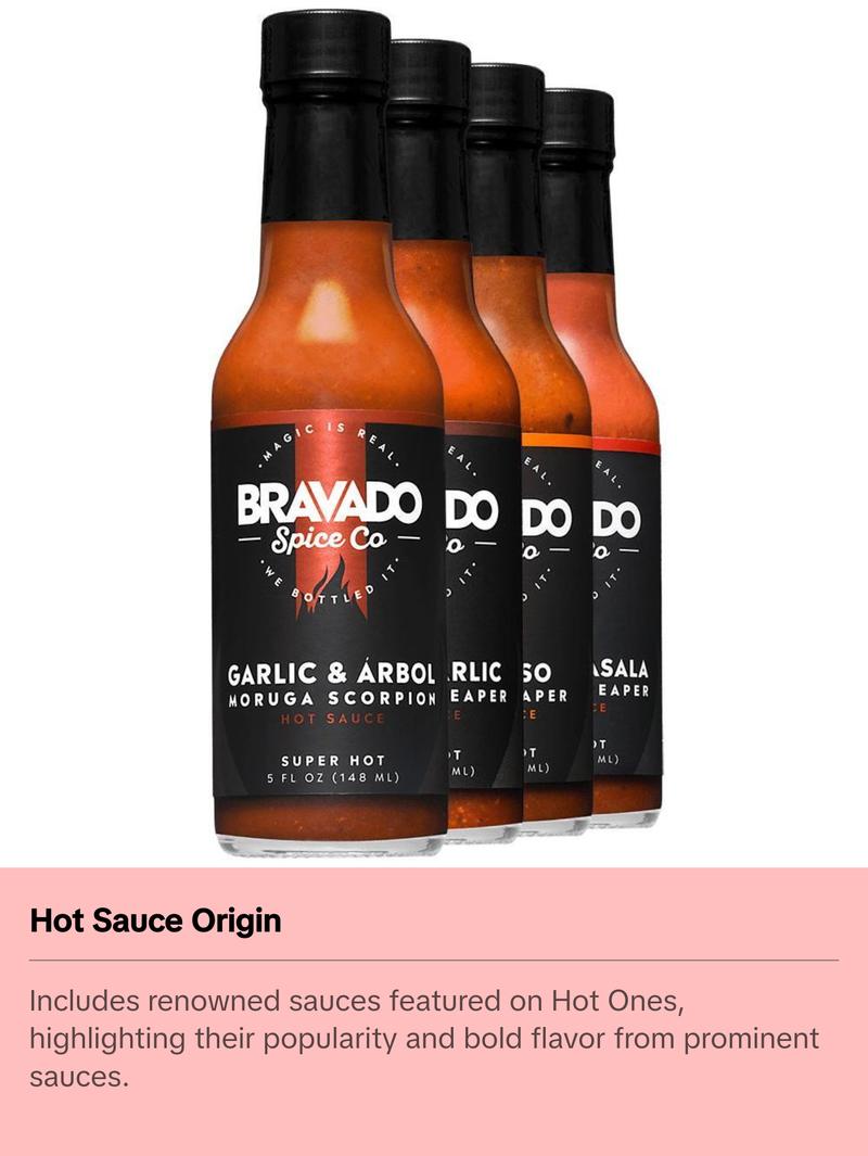 Bravado Super Hot Set - Featuring Garlic & Árbol Moruga Scorpion Hot Sauce