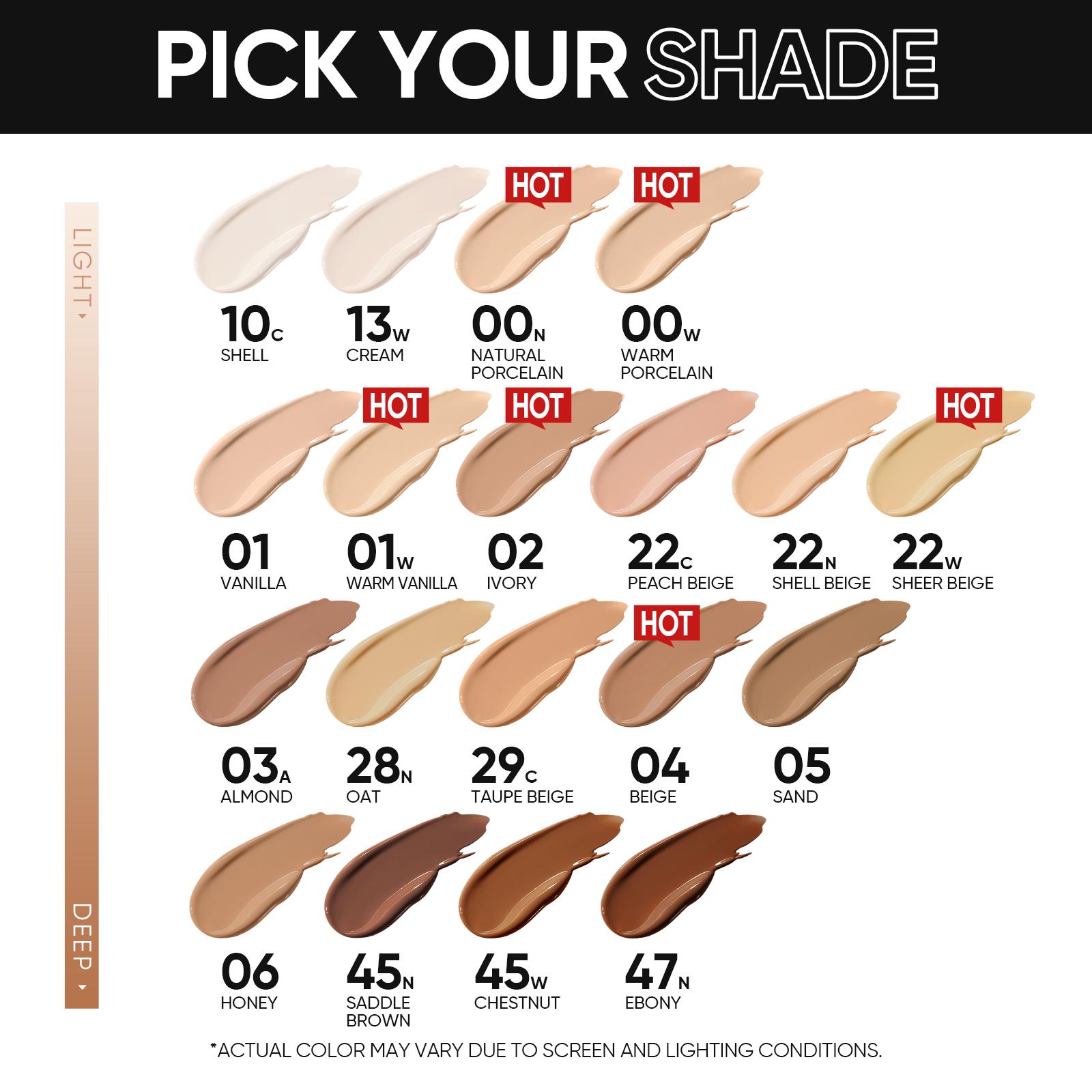 [New Shade Launch] SKINTIFIC Cover All Perfect Cushion Foundation Full Coverage Weightless Skin Fit Satin Glow Oil Control Waterproof Sweatproof Flawless BB Cream CC Makeup Buildable For All Skin Type - Silicone Smooth Compact